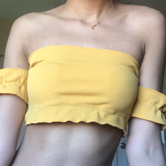 Other - Off the shoulder yellow bikini
